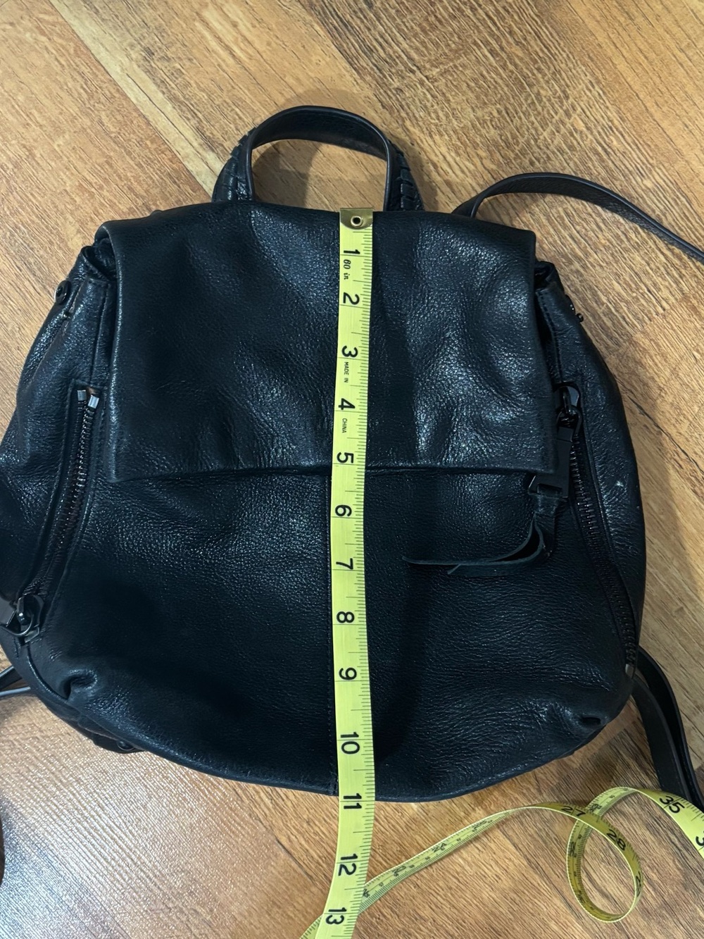 Black Leather Women’s Backpack - Picture 14 of 16